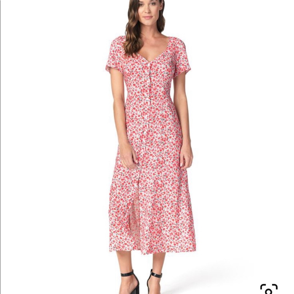 The Fifth Label floral button-up spring dress in fresco